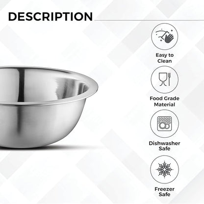 AVADOR Set of 6 Premium Stainless Steel Mixing Bowls Set, Space Saving Nestable - Image 4