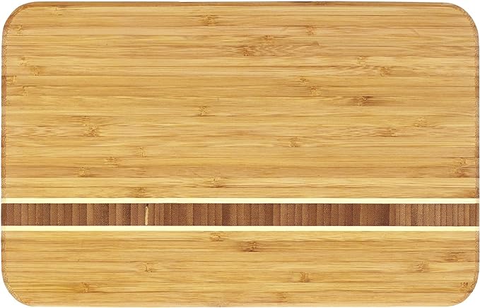 Totally Bamboo Aruba Bamboo Serving and Cutting Board, 12-1/2" x 8" by TotallyBamboo