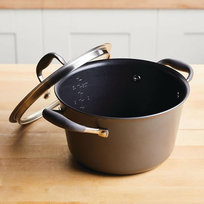 Anolon Advanced Home Hard-Anodized Nonstick Tapered Sauce Pan/Saucepot - Image 9
