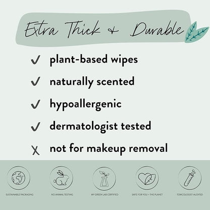 The Honest Company Nourish and Cleanse Naturally Scented Wipes Cleansing - Image 5