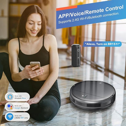 Robot Vacuum and Mop Combo, 2 in 1 Robotic Vacuum Cleaner - Image 3