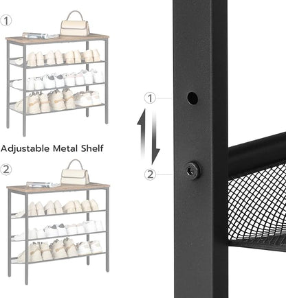 HOOBRO Shoe Rack for Entryway, 4-Tier Shoe Organizer - Image 3