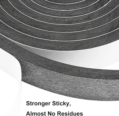 2 Rolls Weather Stripping Door Seal, Adhesive Closed Cell Weather Strip… - Image 3