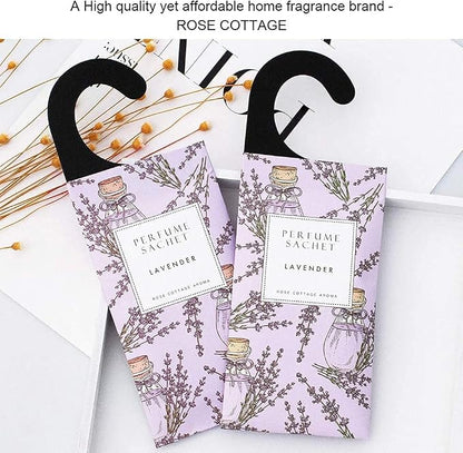 ROSE COTTAGE Large 12 Packs Lavender Hanging Closet Deodorizer Air Freshener - Image 6