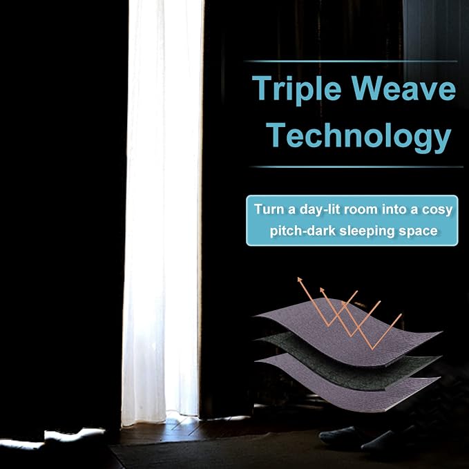 RYB HOME Blackout Curtains for Bedroom - Image 7