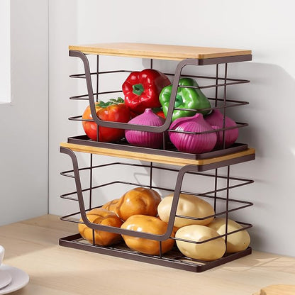 ALOCEO 2 Pack Large Pantry Baskets - Image 2