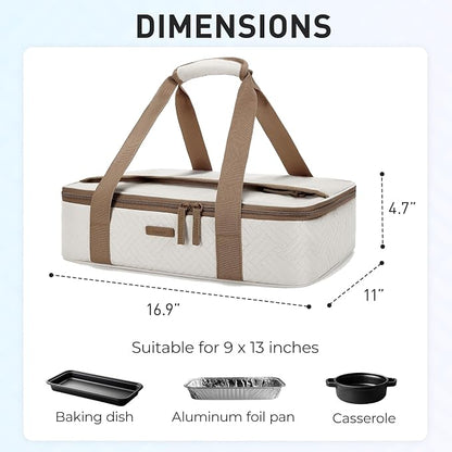 TOURIT Food Warmer Heated Casserole Carrier Electirc 12V 110V Portable Food - Image 2