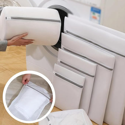 3Pcs Mesh Laundry Bags with Sturdy Zipper, Durable Laundry Room Essentials - Image 7