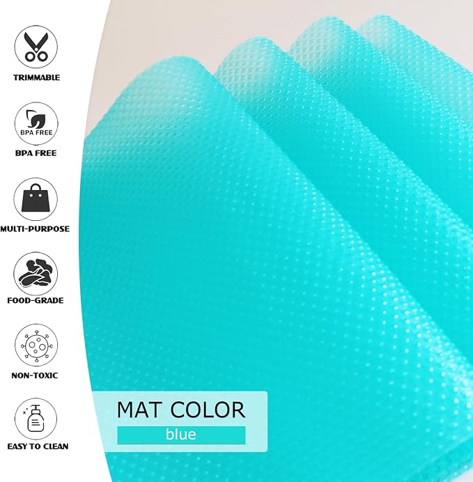 20Pcs Refrigerator Liners, Washable Fridge Liner Shelf Mats Refrigerator Pads - Image 3