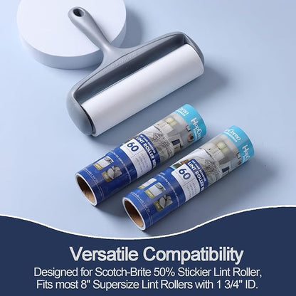 8 inch Large Surface Lint Roller Refills - Image 3