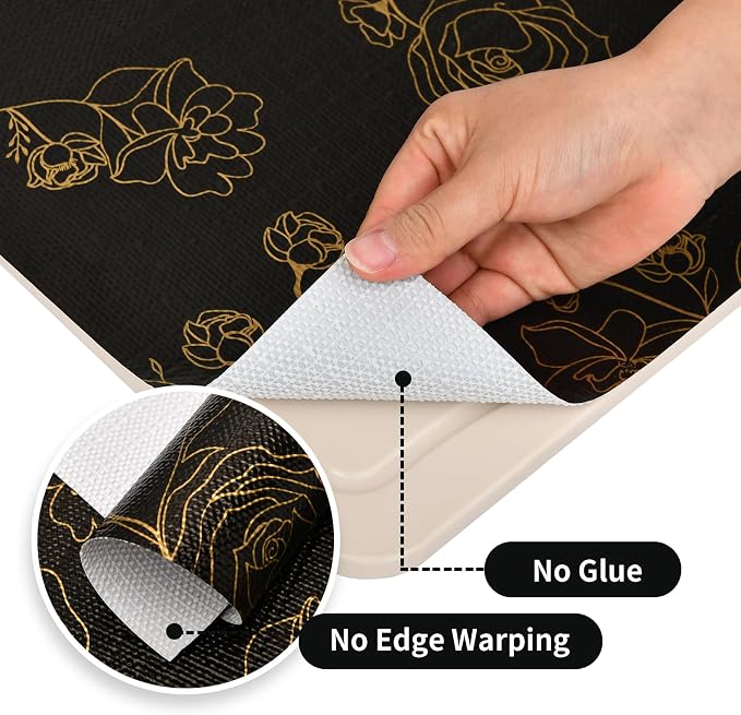 Shelf Liners for Kitchen Cabinets 12in x 30FT Non Adhesive Drawer Liner Black - Image 5