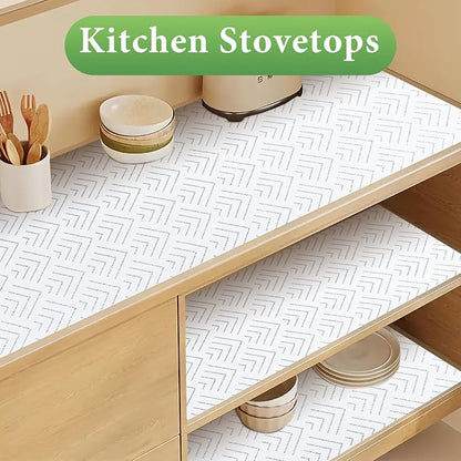Shelf Liner for Kitchen Cabinets Non Adhesive Drawer Liner Non-Slip Thickened - Image 6