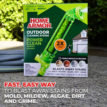 Home Armor Power Clean Wand, Outdoor Cleaning System, Blasts Away Stains from - Image 2