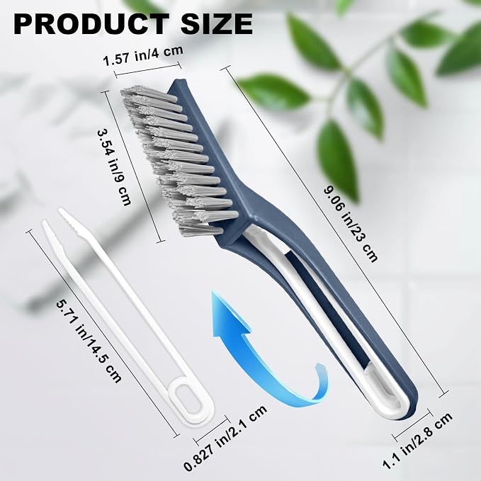 Cleaning Brush - QAGOBDI Hard Bristle Crevice Cleaning Brush - Image 2