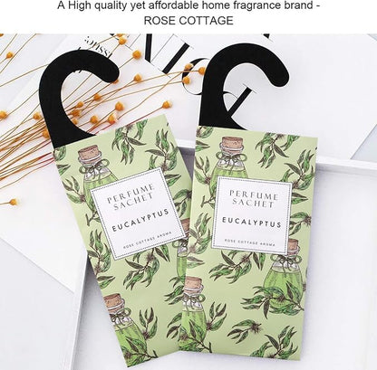 ROSE COTTAGE Large 12 Packs Eucalyptus Hanging Closet Air Freshener Scented - Image 5