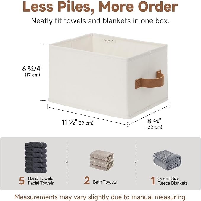 StorageWorks Closet Organizer Storage Baskets, Storage Bins - Image 6