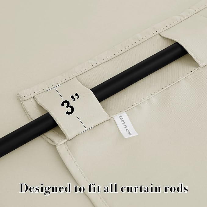 RYB HOME Small Window Curtains Blackout, Privacy Thermal Insulating Drapes - Image 5
