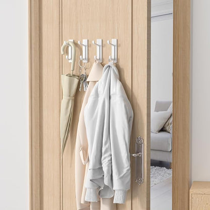 Wall Hooks for Coat and Towel: 13LB Adhesive Door Hanger Stick on - Image 6