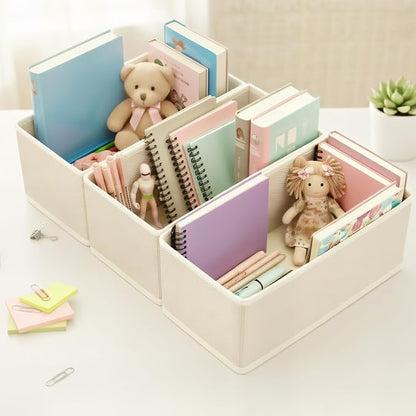 Small Foldable Fabric Drawer Organizer 3-Pack - Image 8