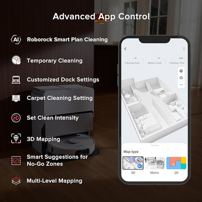 roborock S8 Max Ultra Robot Vacuum and Mop, All-in-One Dock, PreciSense LiDAR - Image 8