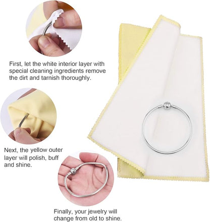 SEVENWELL Silver Polishing Cloth, Jewelry Cleaner Cloth - Image 5