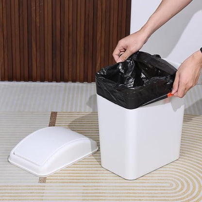4.5 Gallon Plastic Swing Top Garbage Can, Swing Lid Trash Bins - Image 6