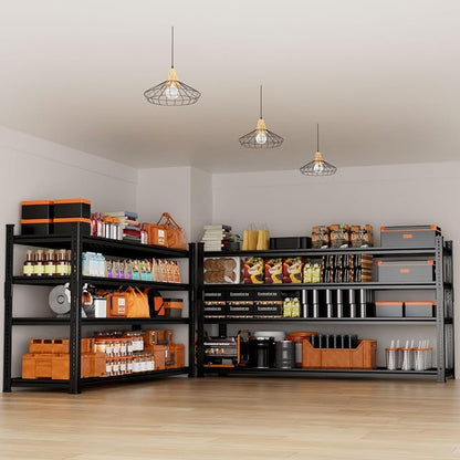 Storage Shelves Heavy Duty 4 PCS, 4-tier Adjustable Metal Industrial Utility - Image 6