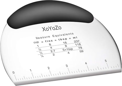 1 pcs Dough Pastry Scraper Chopper/Stainless Steel Dough Scraper Cutter by XoYoZo