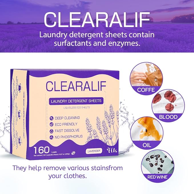 CLEARALIF Laundry Detergent Sheets, Apartments, Laundry Detergent Strips Eco - Image 2