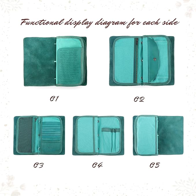 Genuine Leather Nomad Organizer Travel Wallet | Women's Wallet Clutch Passport Holder