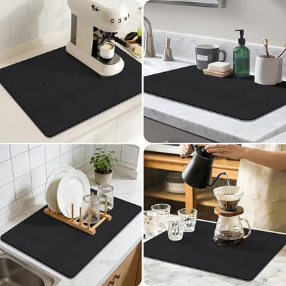 Coffee Mat, Absorbent Dish Drying Mat - Image 7