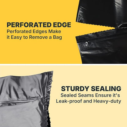 55-60 Gallon Trash Bags, 30 Micron Heavy Duty Pure LDPE Garbage Can Liners - Image 3