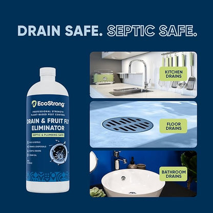 Fruit Fly Drain Treatment | Drain Fly Eliminator | Eliminates Gnats, Sewer - Image 6