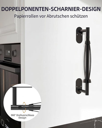 Paper Towel Holder Under Cabinet, Self Adhesive or Wall Mount - Image 4