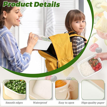 DI QIU REN 50-Pack 35oz Disposable Meal Prep Containers - Image 3