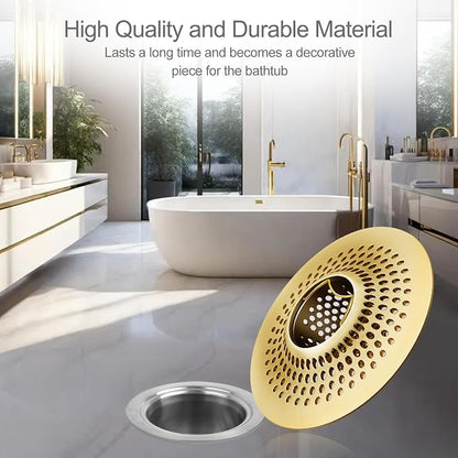 LKEYE Shower Drain Hair Catcher/Bathroom Drain Cover/Bathtub Drain - Image 5