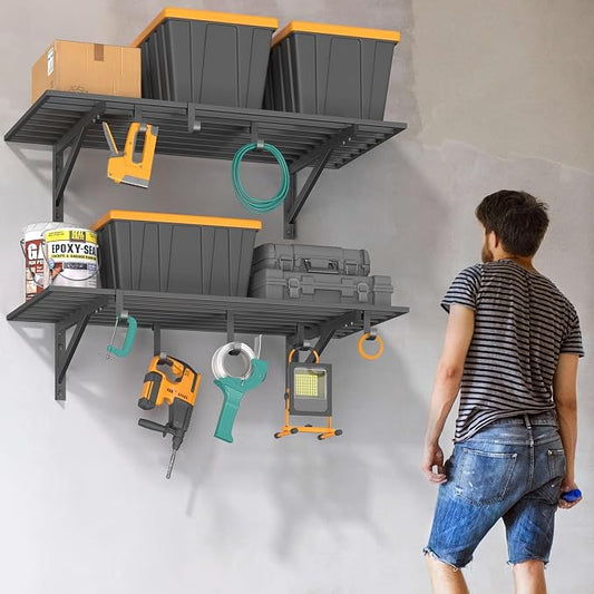 2x4ft Heavy Duty Garage Shelving, 200LB Capacity Storage Rack - Image 2