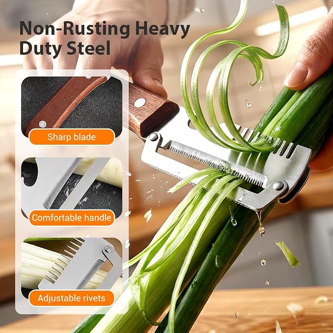 Vegetable Peeler, 2026 Upgrade Multifunctional Stainless Steel Peeler, - Image 4