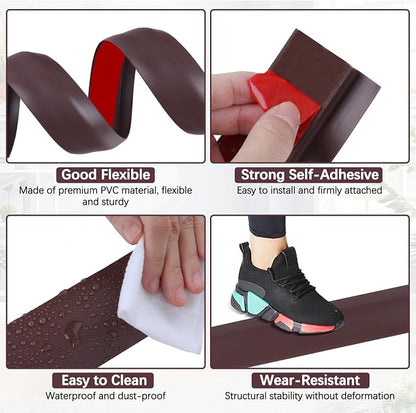 Vinyl Door Threshold Flooring Transition Strip Self Adhesive Carpet Edging Strip - Image 3
