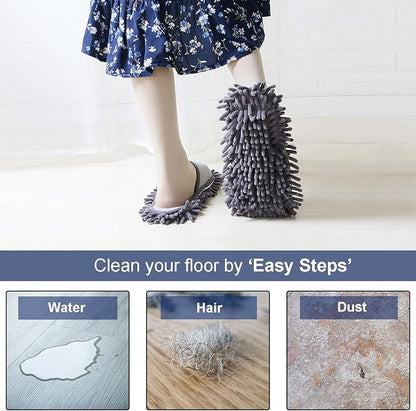 Women's Microfiber Floor Cleaning Mop Slippers - Image 4