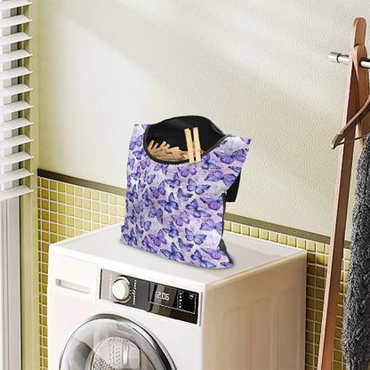 Butterfly Purple Clothespin Bag - Image 3