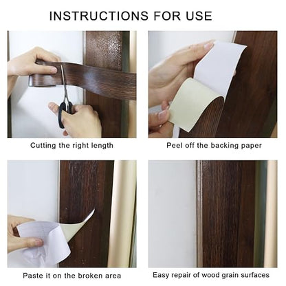 BOMEI PACK Wood Grain Repair Tape, Self Adhesive Repair Patch - Image 5