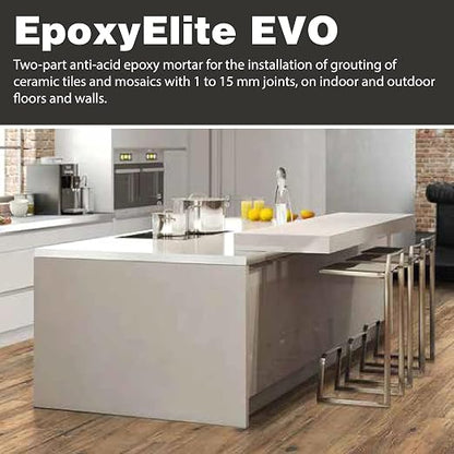 Tile Doctor EpoxyElite EVO 11 lbs./5 kg. Bucket of Litokol Black 2 Epoxy Tile - Image 2