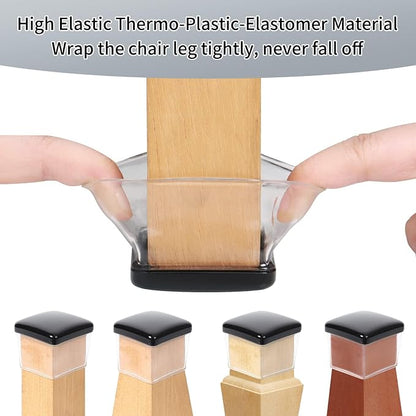 Ezprotekt 8 Pcs Large Clear Chair Leg Sliders - Image 4