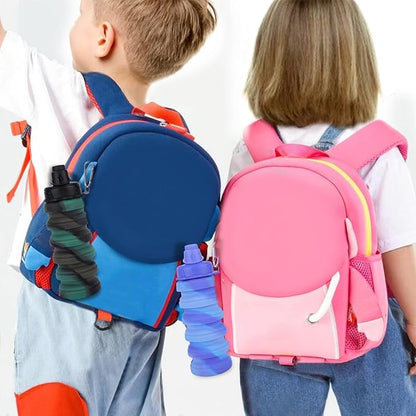 Collapsible Water Bottle for Adults, Boys, Students, Kids, Reusable Silicone Foldable Water Bottles for Travel Camping Hiking Sports,Leak-Proof Portable Sports Water Bottle (Camouflage & Purple)