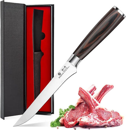 imarku Fillet Knife, German High Carbon Boning Knife, 6-Inch Stainless Steel by imarku