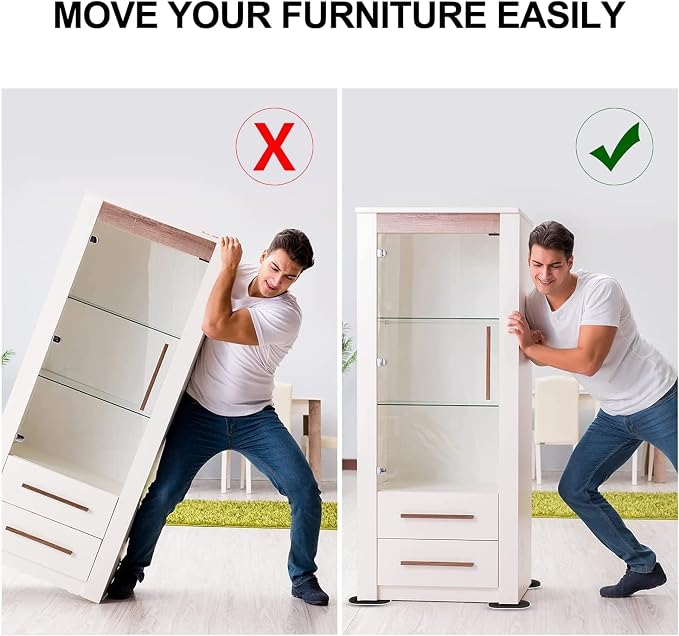 Ezprotekt 8 Pack Large Furniture Movers Sliders - Image 4