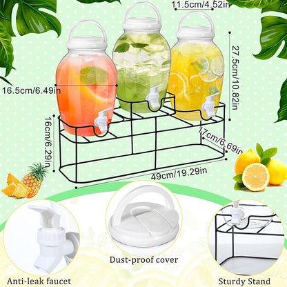 Tanlade 3 Pcs Plastic Drink Dispenser - Image 3