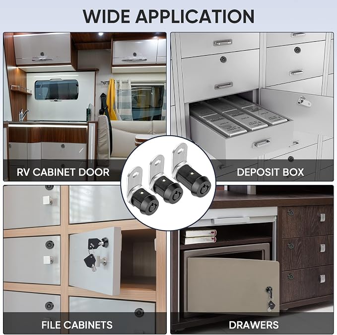 PTEROMY 12 Pack Cabinet Lock - Image 7
