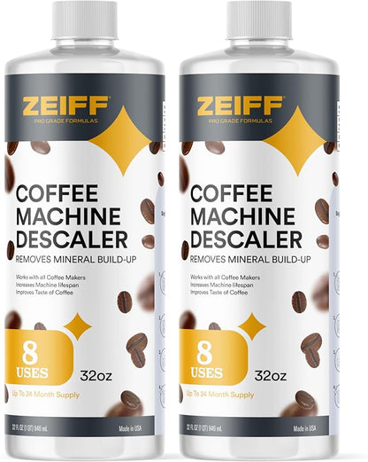 Coffee Machine Descaler - 32oz - Compatible - Coffee and Espresso Machine by Zeiff